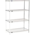 Global Equipment Nexel    Chrome Wire Shelving Add-On - 36"W x 18"D x 54"H A18365C